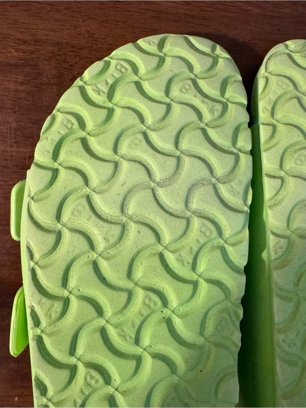 Birkenstock Lime Green Double-Buckle EVA Sandals - Picture 10 of 13